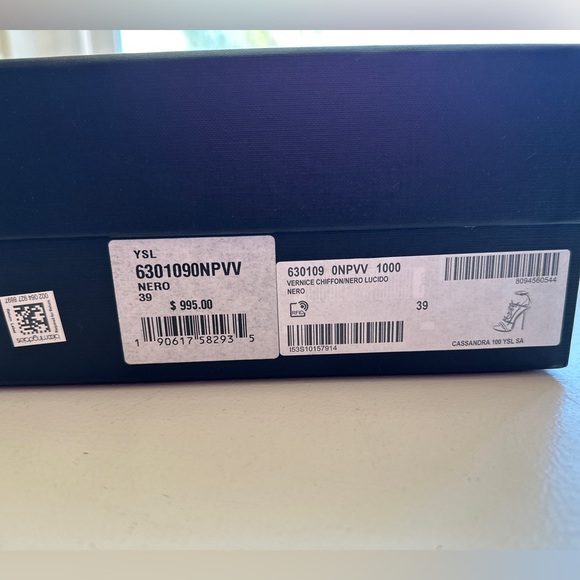 YSL CASSANDRA SANDALS IN PATENT LEATHER - Picture 5 of 6